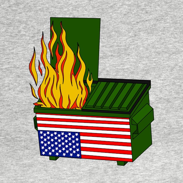 Dumpster fire USA by JamesCMarshall